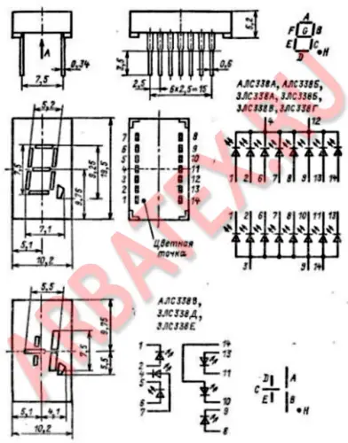 3ЛС338Д1 цифровой индикатор фото 3
