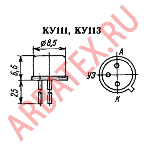 КУ111А тиристор фото 2