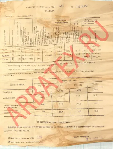 ТД-103 1500об. 008А. 110в. фото 7