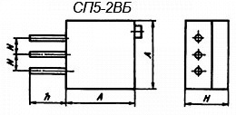 Резистор сп5 2вб. Сп5-2вб. Сп5-2вб Размеры.