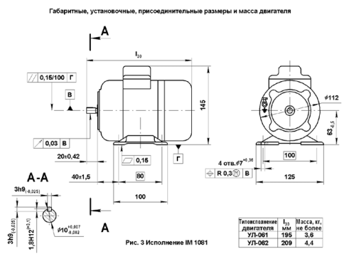 УАД-52 электродвигатель фото 3