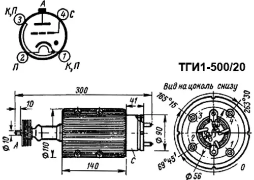 ТГИ1-500/20 тиратрон импульсный модуляторный фото 2